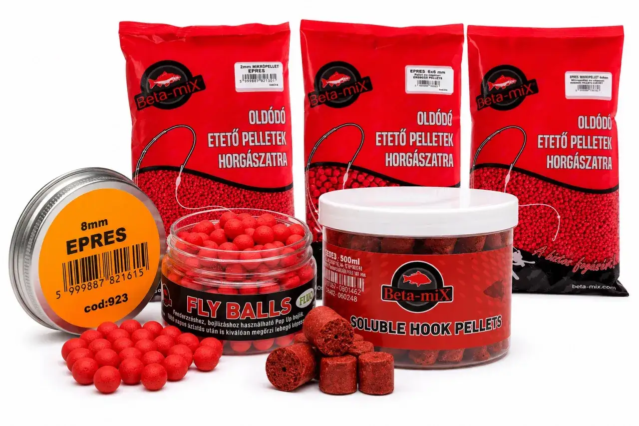 Wafers wędkarskie Beta-mix w różnych rozmiarach i opakowaniach, w tym w słoiku z napisem