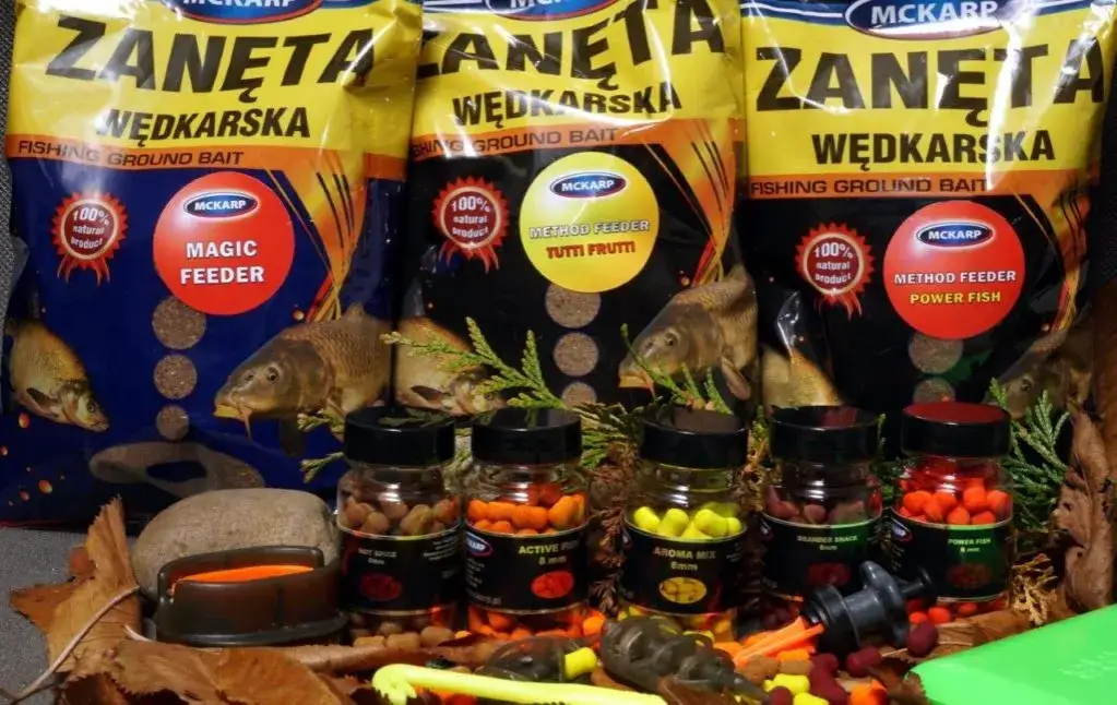 różne rodzaje zanęt wędkarskich skład